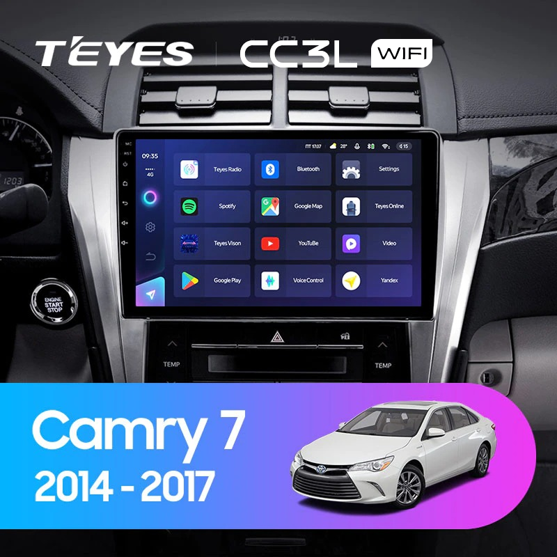 Штатная магнитола Teyes CC3L WiFi 2/32 Toyota Camry 7 XV 50 55 (2014-2017)