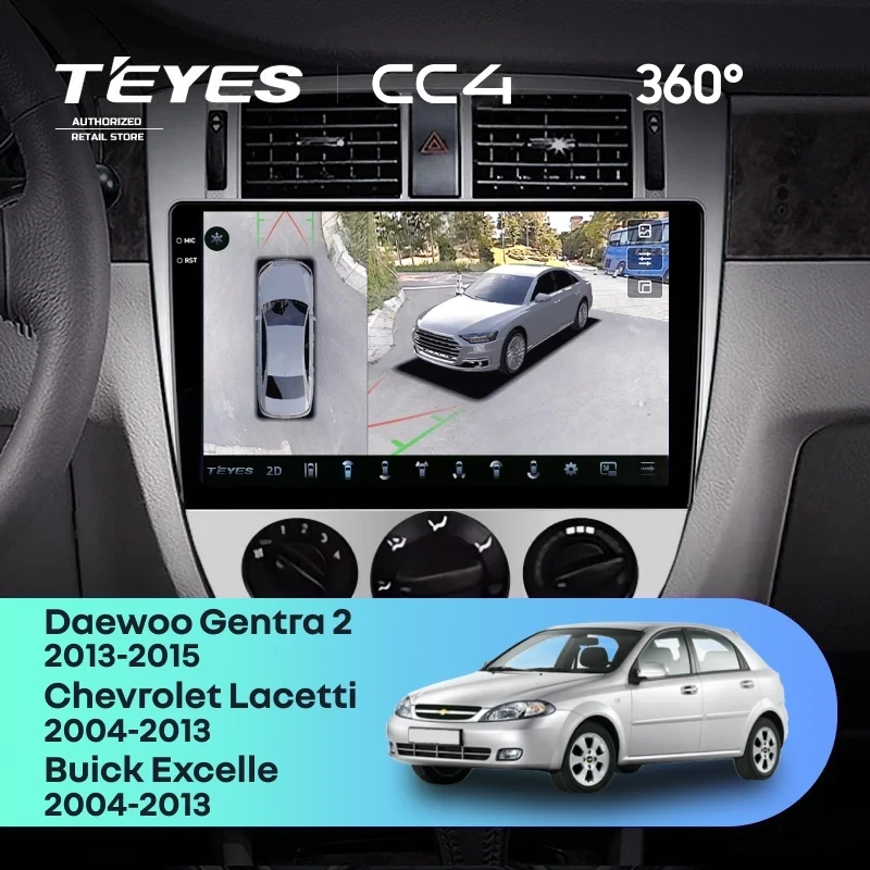 Штатная магнитола Teyes CC4 360 8/128 Chevrolet Lacetti J200 (2004-2013) F1 Тип-B