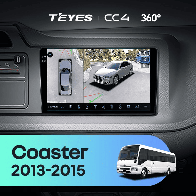 Штатная магнитола Teyes CC4 360 8/128 Toyota Coaster (2013-2015)