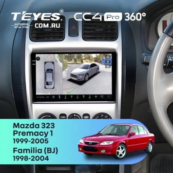 Штатная магнитола Teyes CC4 Pro 360 8/128 Mazda Familia (BJ) (1998-2004) F2