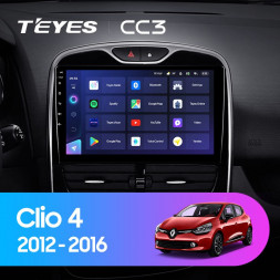 Штатная магнитола Teyes CC3 4/32 Renault Clio 4 BH98 KH98 (2012-2015)