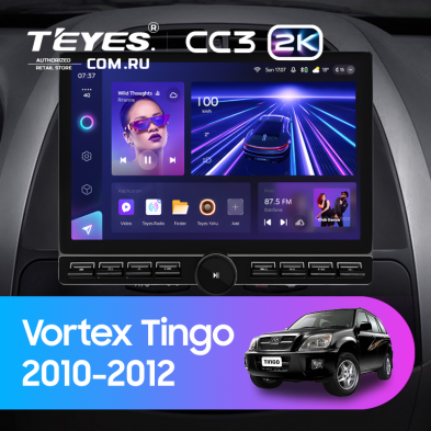 Штатная магнитола Teyes CC3 2K 6/128 Vortex Tingo (2010-2012) (13" с кнопками)