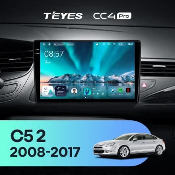 Штатная магнитола Teyes CC4 Pro 8/128 Citroen C5 2 (2008-2017) F1