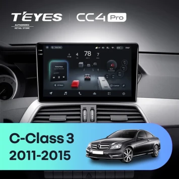 Штатная магнитола Teyes CC4 Pro 12/256 Mercedes-Benz C-Class W204 C204 S204 (2011-2015)