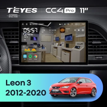Штатная магнитола Teyes CC4 Pro 12/256 Seat Leon 3 (2012-2020) F3 (11")