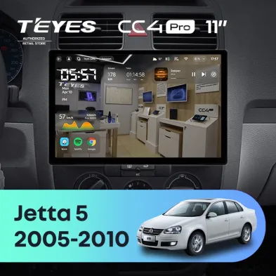 Штатная магнитола Teyes CC4 Pro 12/256 Volkswagen Jetta 5 (2005-2010) F3 (11")