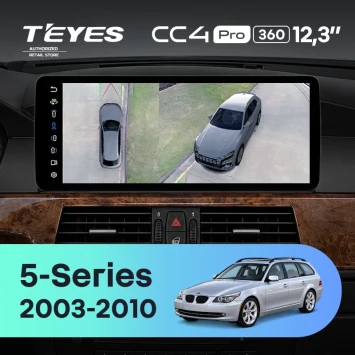Штатная магнитола Teyes CC4 Pro 12.3" 360 8/128 BMW 5-Series E61 E60 (CCC) (2003-2010)