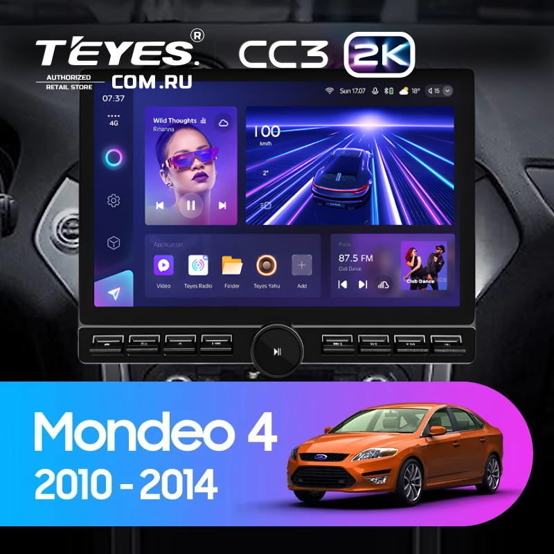 Штатная магнитола Teyes CC3 2K 6/128 Ford Mondeo 4 (2011-2014) (13&quot; с кнопками)