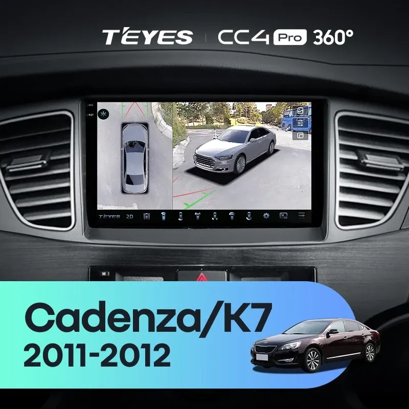Штатная магнитола Teyes CC4 Pro 360 12/256 Kia Cadenza K7 (2011-2012)