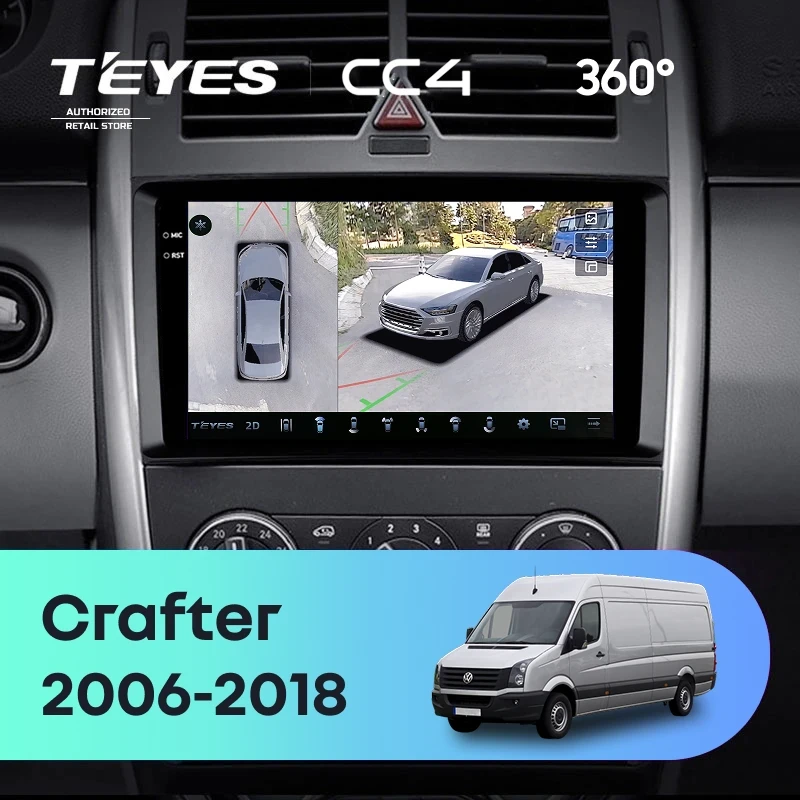 Штатная магнитола Teyes CC4 360 8/128 Volkswagen Crafter W906 (2006-2018)