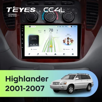 Штатная магнитола Teyes CC4L 6/64 с DTS Toyota Highlander 1 XU20 (2001-2007)