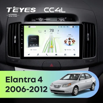 Штатная магнитола Teyes CC4L 6/64 с DTS Hyundai Elantra 4 HD (2006-2012)