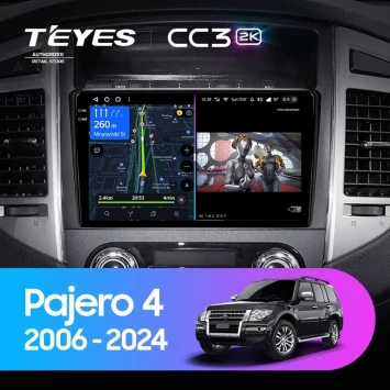 Штатная магнитола Teyes CC3 2K 4/32 Mitsubishi Pajero 4 V80 V90 (2006-2024)