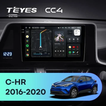 Штатная магнитола Teyes CC4 8/128 Toyota C-HR (2016-2020) F1 Правый руль
