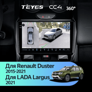 Штатная магнитола Teyes CC4 360 6/64 Renault Duster (2015-2021) F1