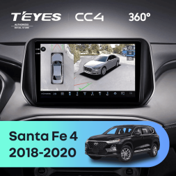 Штатная магнитола Teyes CC4 360 6/64 Hyundai Santa Fe 4 (2018-2020)