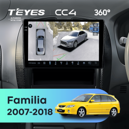 Штатная магнитола Teyes CC4 360 8/128 Mazda Familia (2007-2018) Правый руль