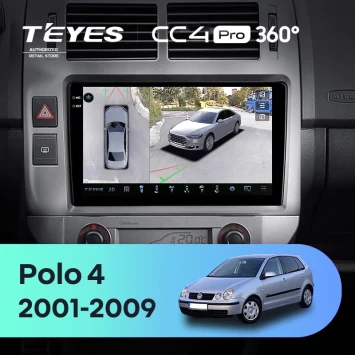 Штатная магнитола Teyes CC4 Pro 360 8/128 Volkswagen Polo Mk4 (2001-2009) F2