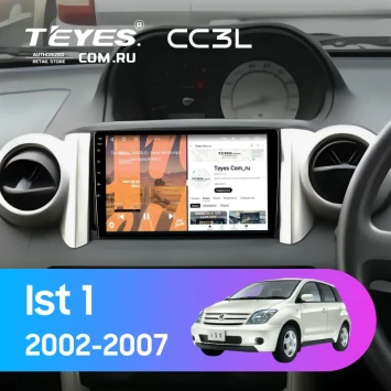 Штатная магнитола Teyes CC3L 4/64 Toyota Ist 1 (2002-2007) Правый руль