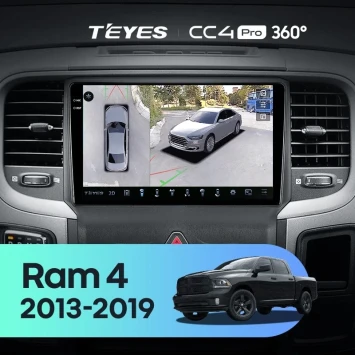 Штатная магнитола Teyes CC4 Pro 360 8/128 Dodge Ram 4 DJ DS (2013-2019) F2