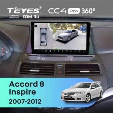 Штатная магнитола Teyes CC4 Pro 360 8/128 Honda Accord 8 (USA) (2007-2012)