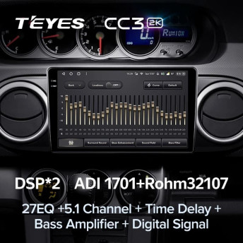 Штатная магнитола Teyes CC3 2K 6/128 Toyota Corolla Rumion E150 (2007-2016)