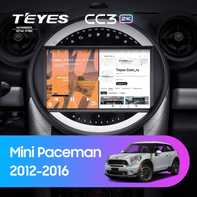 Штатная магнитола Teyes CC3 2K 4/32 Mini Paceman (R61) (2012-2016) F2
