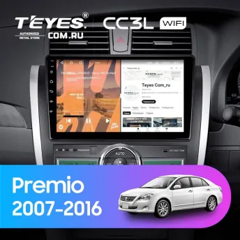 Штатная магнитола Teyes CC3L WiFi 2/32 Toyota Premio (T260) (2007-2016) Правый руль