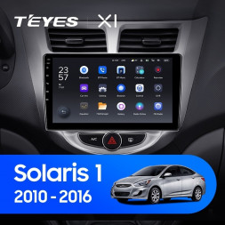 Штатная магнитола Teyes X1 4G 2/32 Hyundai Solaris 1 (2010-2016)