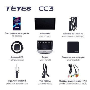 Штатная магнитола Teyes CC3L 4/32 Peugeot 206 T13 T16 T12 (1998-2012) F2
