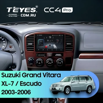 Штатная магнитола Teyes CC4 Pro 12/256 Suzuki Grand Vitara XL-7 (2003-2006)