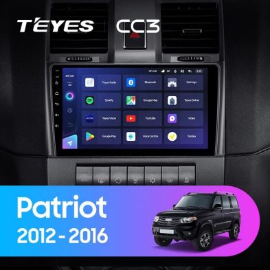 Штатная магнитола Teyes CC3 4/32 UAZ Patriot (2012-2016)