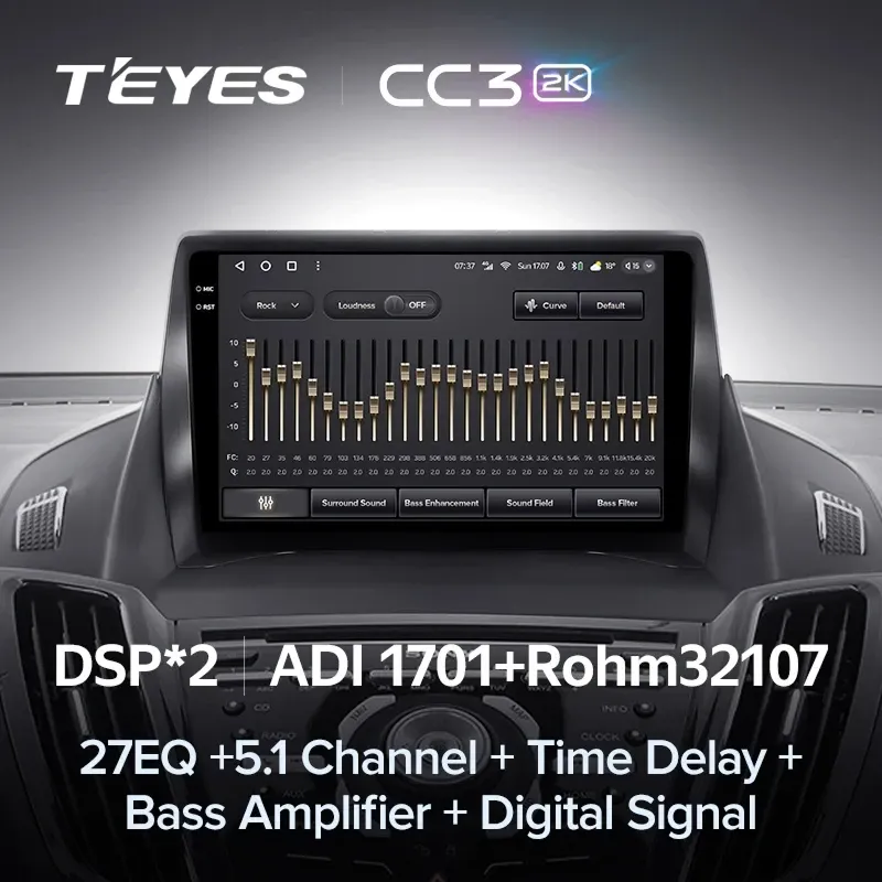 Штатная магнитола Teyes CC3 2K 4/64 Ford Escape 3 (2012-2019) Тип-A