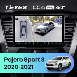 Штатная магнитола Teyes CC4 Pro 360 12/256 Mitsubishi Pajero Sport 3 (2020-2021) (11")