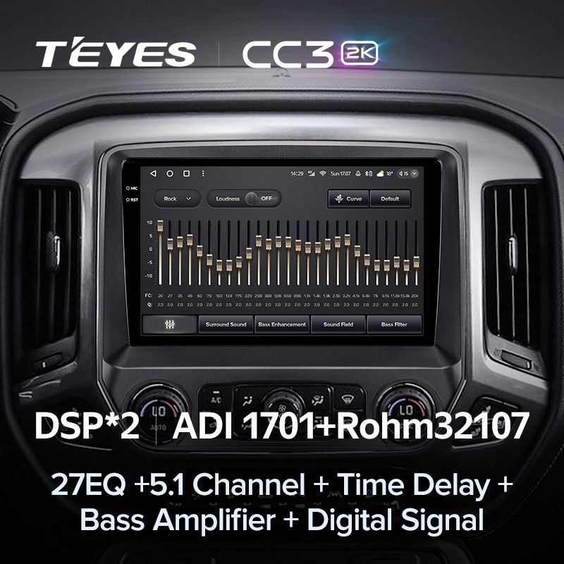 Штатная магнитола Teyes CC3 2K 4/64 Chevrolet Silverado 3 GMTK2 (2013-2019)