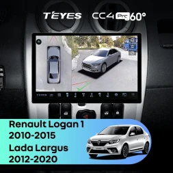 Штатная магнитола Teyes CC4 Pro 360 12/256 Lada Largus (2012-2020) (11")