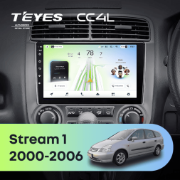 Штатная магнитола Teyes CC4L 6/64 с DTS Honda Stream 1 (2000-2006) F2