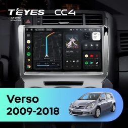 Штатная магнитола Teyes CC4 8/128 Toyota Verso R20 (2009-2018) F3