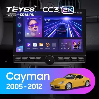 Штатная магнитола Teyes CC3 2K 6/128 Porsche Cayman 987 (2005-2012) (13&quot; с кнопками)