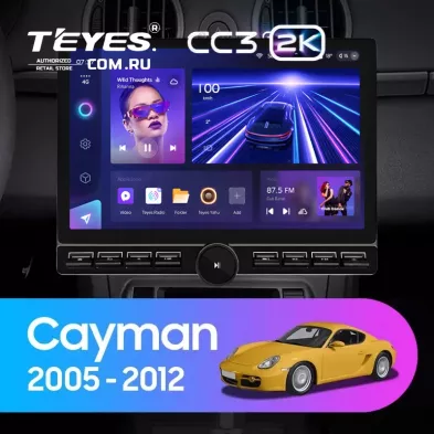 Штатная магнитола Teyes CC3 2K 6/128 Porsche Cayman 987 (2005-2012) (13&quot; с кнопками)