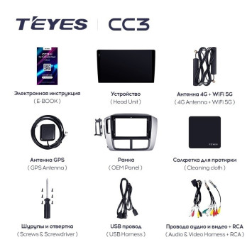 Штатная магнитола Teyes CC3L 4/64 Honda Pilot 1 (2005-2008)