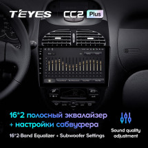 Штатная магнитола Teyes CC2 Plus 4/64 Peugeot 206 (1998-2012)