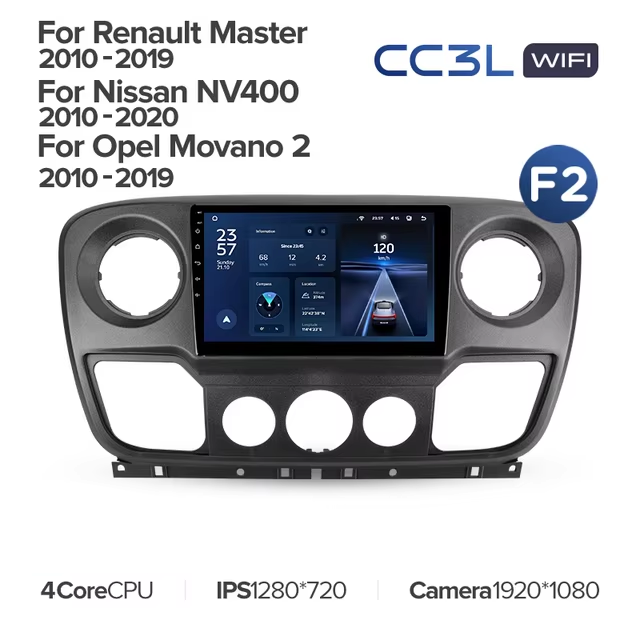 Штатная магнитола Teyes CC3L WiFi 2/32 Renault Master (2010-2019) F2