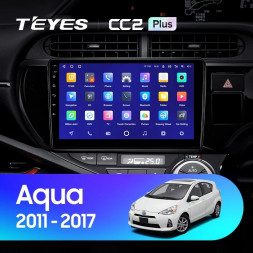 Штатная магнитола Teyes CC2 Plus 4/32 Toyota Aqua (2011-2017) правый руль