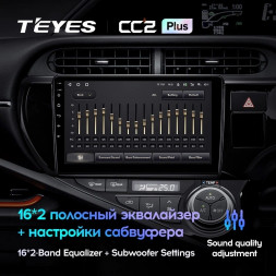 Штатная магнитола Teyes CC2 Plus 4/32 Toyota Aqua (2011-2017) правый руль