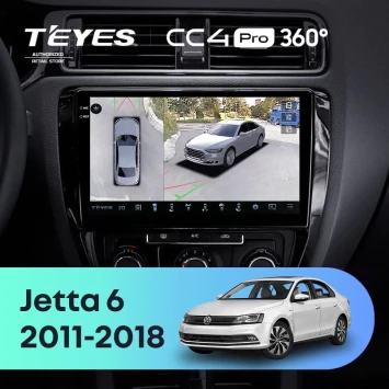 Штатная магнитола Teyes CC4 Pro 360 8/128 Volkswagen Jetta 6 (2011-2018)