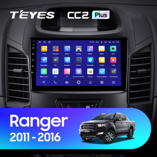 Штатная магнитола Teyes CC2 Plus 6/128 Ford Ranger (2011-2016) (F2) — 
