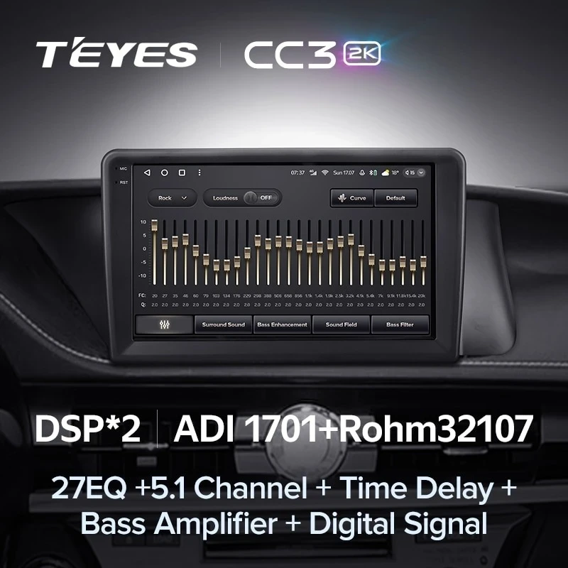 Штатная магнитола Teyes CC3 2K 6/128 Lexus ES ES200 ES250 ES300h ES350 XV60 VI (2012-2018) Тип-C
