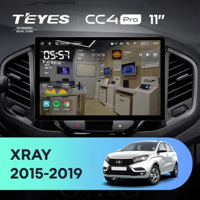 Штатная магнитола Teyes CC4 Pro 12/256 Lada Xray (2015-2022) (11")