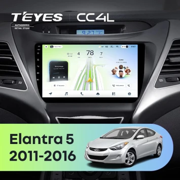 Штатная магнитола Teyes CC4L 6/64 с DTS Hyundai Elantra 5 JK GD MD UD (2010-2016) F1